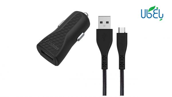 شارژر فندکی انرجایزر مدل DC1ALMCM + کابل MicroUSB