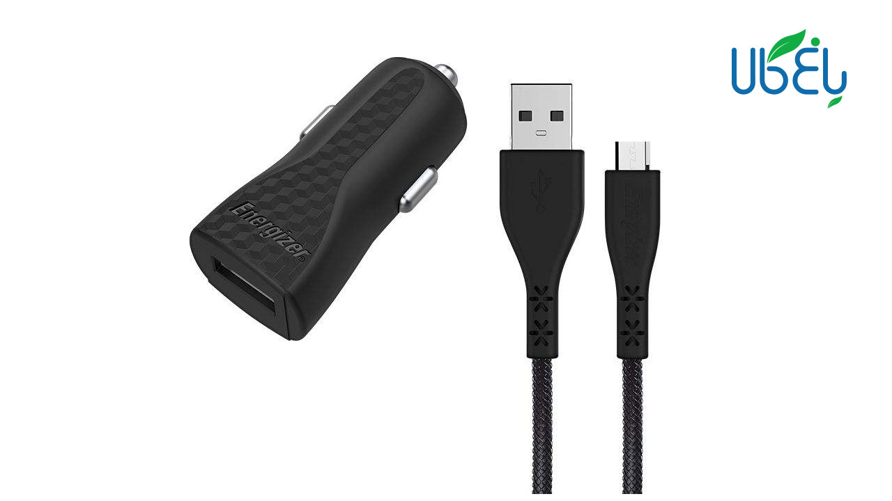شارژر فندکی انرجایزر مدل DC1ALMCM + کابل MicroUSB شارژر فندکی انرجایزر مدل DC1ALMCM + کابل MicroUSB