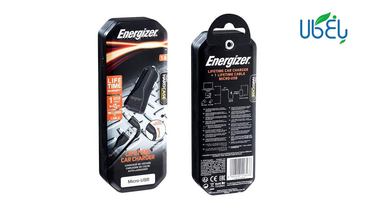 شارژر فندکی انرجایزر مدل DC1ALMCM + کابل MicroUSB شارژر فندکی انرجایزر مدل DC1ALMCM + کابل MicroUSB