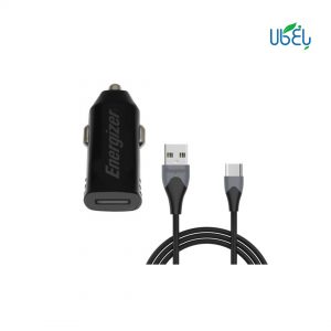 شارژر فندکی انرجایزر مدل DC1Q3UC23 + کابل USB-C