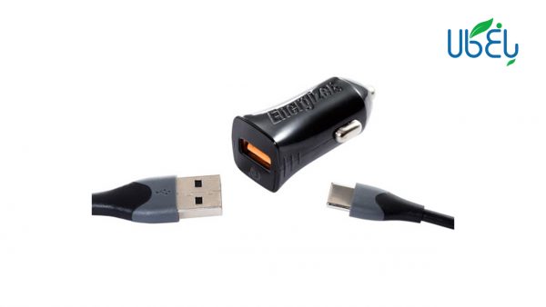 شارژر فندکی انرجایزر مدل DC1Q3UC23 + کابل USB-C