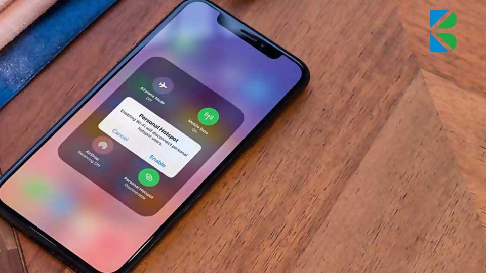 فعال كردن هات اسپات گوشي ايفون
